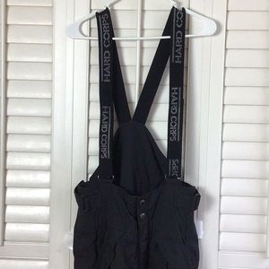 Unisex Hard Corps Ski/ Snowboard Bibs Size 32